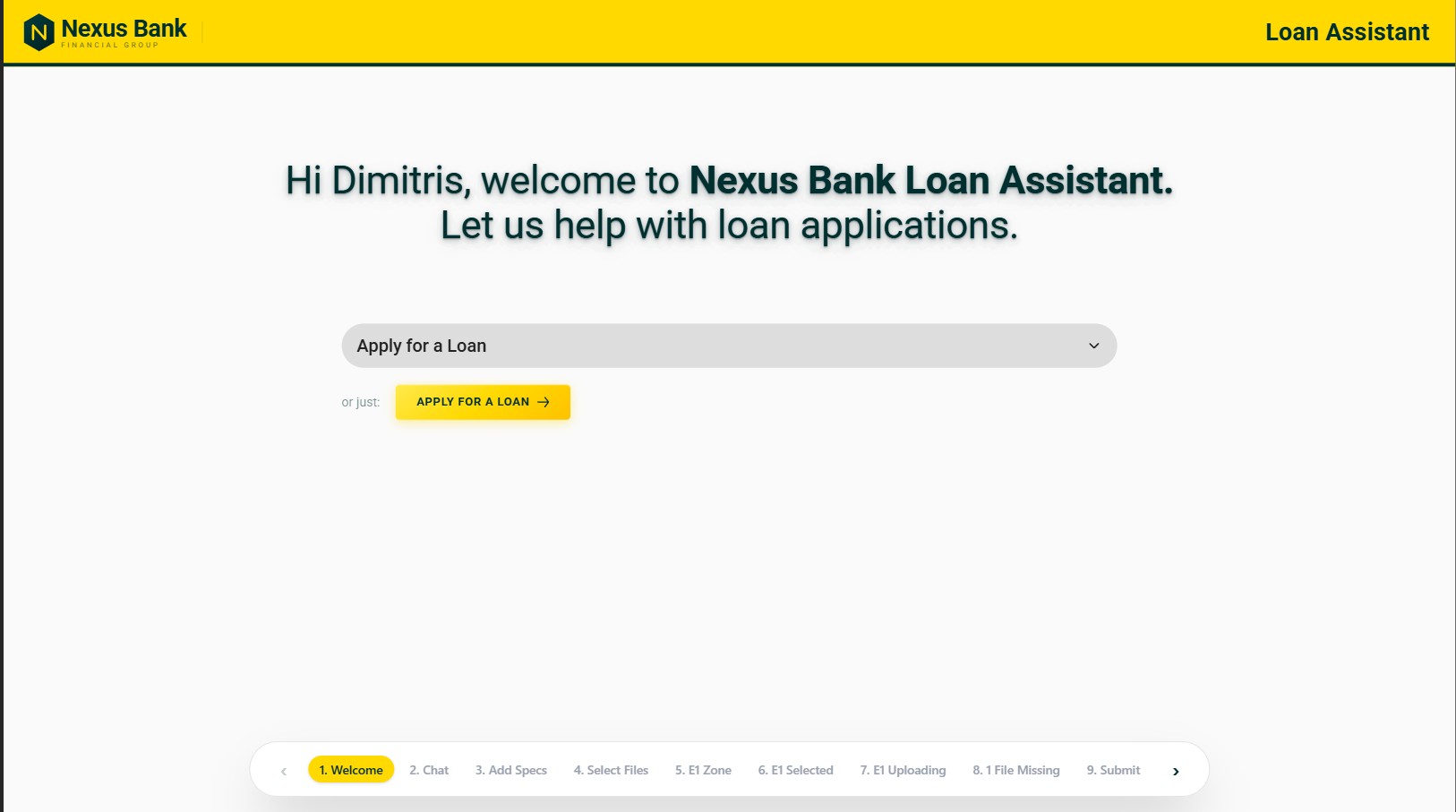 Bank Loan digital assistant